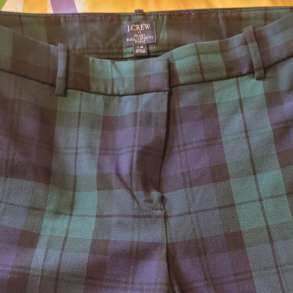 J Crew Plaid pants